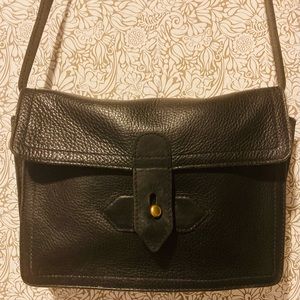 Madewell “sketchbook” black leather crossbody bag tote transport